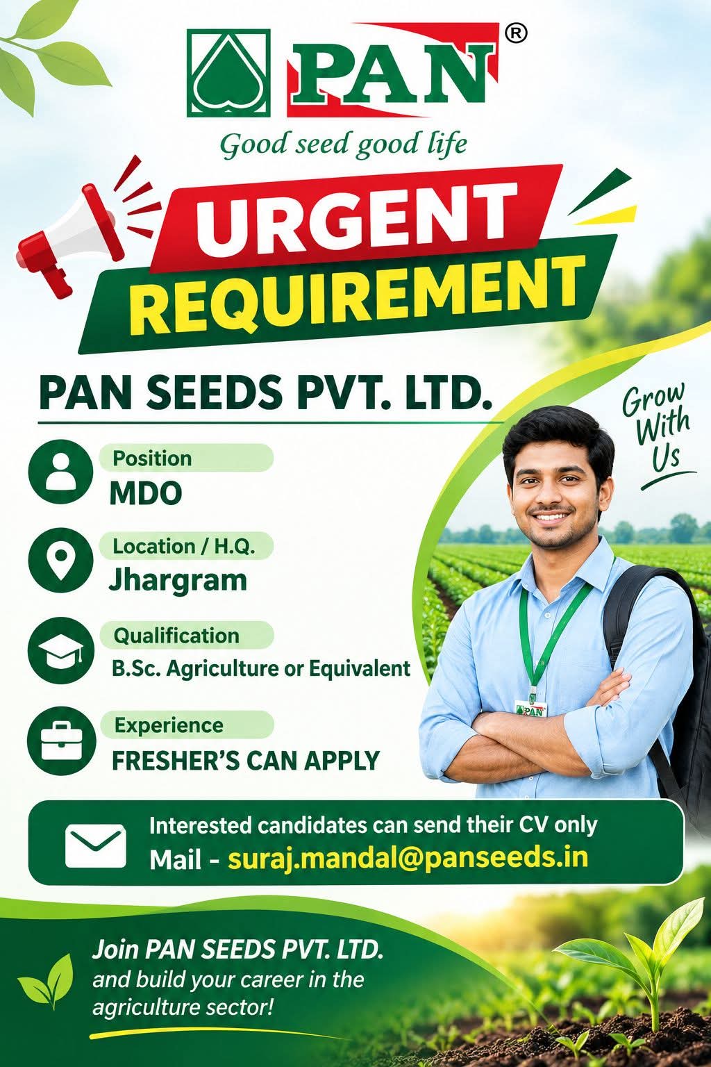 Agriculture job
